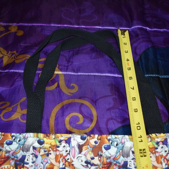 VINTAGE Tote Bag Disney Dogs 101 Dalmatians Goofy Pluto Lady & The Tramp Stitch - Picture 8 of 11